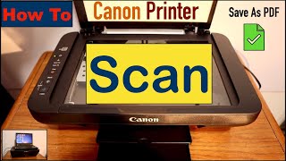 How To Scan A Document In Canon Printer [upl. by Aneetsyrk]