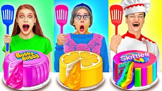 GRANDMA vs ME COOKING CHALLENGE  Who Cooks Better Edible Battle by 123 GO FOOD [upl. by Thissa]