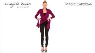 Magic Cardigan  Zauberoberteil als Jackenstola  geknotete Jacke und Wickelshirt [upl. by Nylsirhc]