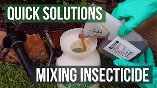 Quick Solutions How to Mix Insecticide [upl. by Amilb]