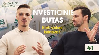 Kiek kainavo įrengti investicinį butą  Kaip mums pavyko nupirkti butą už tokią kainą [upl. by Rosetta]