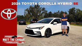 The Best Compact Sedan Of 2024 Toyota Corolla Hybrid Se Walkaround And Test Drive [upl. by Lehcnom]