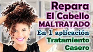 Tratamiento Casero que REPARA EL DAÑO del cabello en 1 sola aplicación  treatments  YOLIANA GAMBOA [upl. by Airrej]