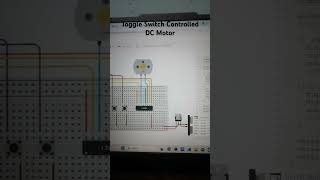 Toggle Switch Controlled DC Motor [upl. by Whiney811]