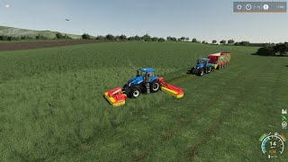 Growers Farm Episode 2  Working in the Leased Fields Sowing amp Grass Harvest  Farming Simulator 19 [upl. by Ruprecht974]