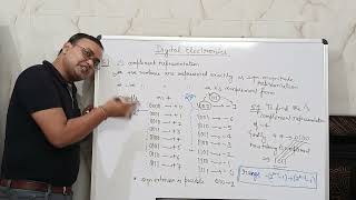 Basic Electronics  Ones Complement and Twos Complement representation continued [upl. by Ahsinna]