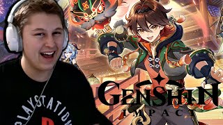 NEW Player Reacts to Every GENSHIN IMPACT Version Trailer 144 [upl. by Georglana277]