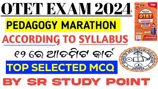 OTET PEDAGOGY RIVISION MCQ FOR 2024  SR STUDY POINT  OTET EXAM 2024 [upl. by Blanc]