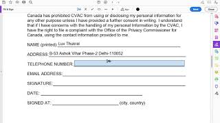 HOW TO FILL YOUR CONSENT FORM AND SMSCOURIER FORM for 2 way courier service VFS GLOBAL CANADA [upl. by Ignacius490]