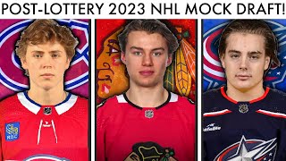 POSTLOTTERY 2023 NHL MOCK DRAFT SIMULATION TOP 16 Order Predictions Connor BedardBlackhawks [upl. by Jean]