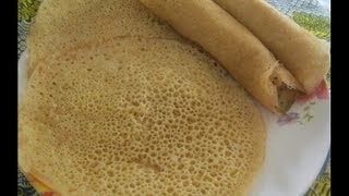 Injera Recipe Ethiopian Flat Bread [upl. by Durrace]