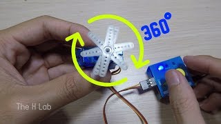 How to mod a servo for 360 degree continuous rotation [upl. by Annahaj]