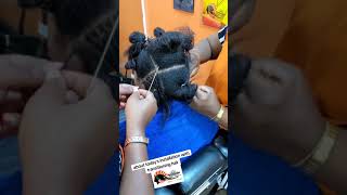 Sisterlocks installation transformation ashersisterlocks locs sisterlocks transitioninghair [upl. by Vine]