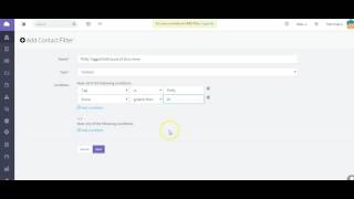 Contact Management  Custom Filters in Agile CRM [upl. by Phenica]