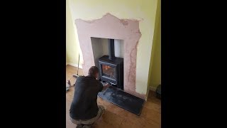 Woodwarm Phoenix Firegem 5kW Stove Installation Timelapse [upl. by Arikihs227]