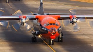 48 Years Old Cavok Air Antonov AN12 URCKL Loud and Smoky Takeoff from Mumbai International Airport [upl. by Dumas]