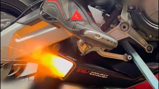 Aprilia Rs660  Tuono660 Titanium Race Exhaust Full System Underbelly Sound [upl. by Akiv469]