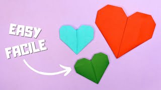 Easy Origami Heart  StepbyStep Tutorial for Beginners [upl. by Hampton]