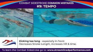 Combat Sidestroke Common Mistake 9 Tempo – by Streamlined Performance [upl. by Aliban]