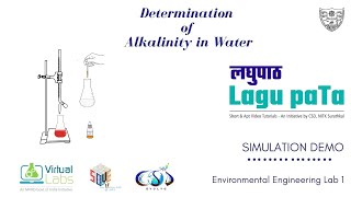 Determination of Alkalinity in water  लघुपाठ  Lagu paTa  Simulation Demo [upl. by Magdala]