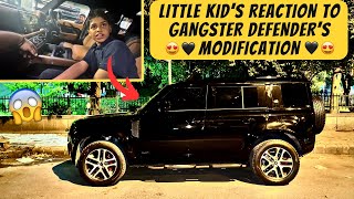 DEFENDER X MODIFICATION BEGINS🔥 KIDS PRICELESS REACTION 😍 [upl. by Swartz]