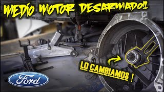 FORD FIESTA  450€  CAMBIAMOS EL BOMBÍN DE EMBRAGUE👨🏼‍🔧 MEDIO MOTOR DESARMADO 😅 Parte 6 [upl. by Tennes943]