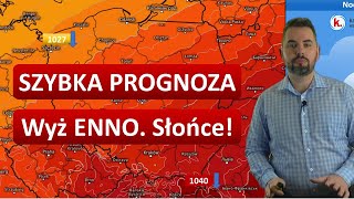 SZYBKA PROGNOZA na 30 stycznia Wyż ENNO nadal nad Polską Piękna pogoda [upl. by Halonna]