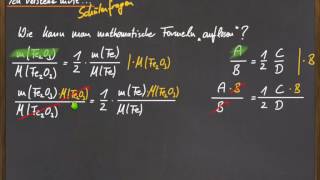 Stöchiometrie  mathematische Probleme [upl. by Nnaira841]