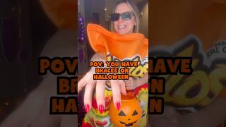 4 BEST and WORST HALLOWEEN CANDY for BRACES  TEETH  shorts candy trickortreat [upl. by Urbano]