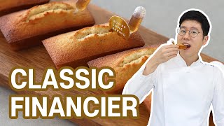 Perfect Classic Financier recipe  Detailed steps on brown butter included [upl. by Atinhoj]