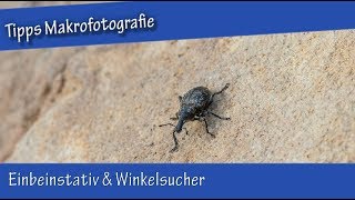 2 Tipps Makrofotografie  Einbeinstativ amp Winkelsucher [upl. by Yeuh]