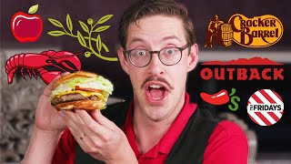 Keith Eats Everything At EVERY American Chain Restaurant • Eat The Menu Marathon [upl. by Naibaf]