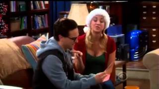 The Big Bang Theory bloopers  Pennys Christmas Gift to Sheldon [upl. by Euginimod77]