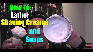 How To Mix amp Apply Shaving Cream amp Shave Soap Lather [upl. by Leavy]