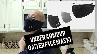 Under Armour Gaiter Face Mask First Impressions [upl. by Oiramej]