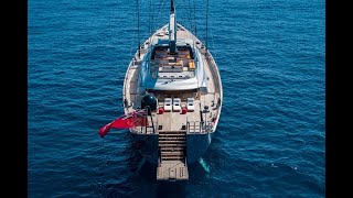 Sailing Yacht PERSEUS 3  58m1902 Perini Navi [upl. by Refanej]