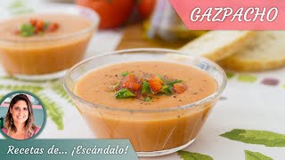 GAZPACHO ANDALUZ tradicional y súper fácil [upl. by Chien491]