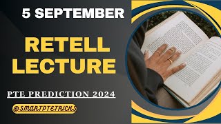 PTE Retell Lecture  August 2024  MUST PRACTICE [upl. by Aihsenad]