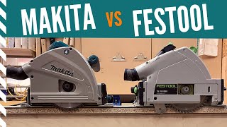 Railsaws Makita SP6000 vs Festool TS55 [upl. by John410]