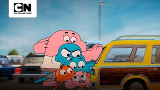 LA BATALLA POR EL ESTACIONAMIENTO  EL INCREÍBLE MUNDO DE GUMBALL  CARTOON NETWORK [upl. by Arvell]