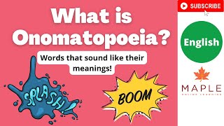 What is Onomatopoeia ► Words that sound like their meanings  Learn English [upl. by Sedgewick]