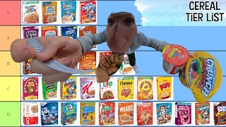 The Definitive Cereal Tier List Funfetti [upl. by Cuttler]