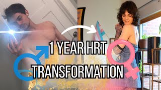 1 Year MTF Feminization Transition Timeline [upl. by Idieh270]