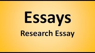 Research Essay [upl. by Immac]