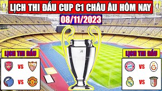 Lịch Thi Đấu Bóng Đá Cup C1 Hôm Nay 811  Cơ Hội Cho Man United Real Madrid Dễ Có 3 Điểm [upl. by Aigneis]