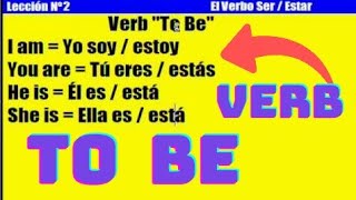 Curso de Inglés 2 El Verbo Ser  Estar To Be [upl. by Hermon576]