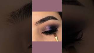 Purple and black eye makeup look cut crease eye makeup [upl. by Maurreen]