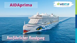 AIDAprima  Ausführlicher Rundgang  Complete Tour [upl. by Cleodel286]