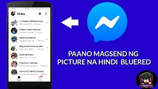 PAANO MAGSEND NG PICTURE SA MESSENGER HINDI BLUERED [upl. by Libna]