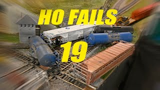 HO Derailments and Fails 19 [upl. by Sinoda]